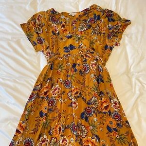 Patrons of Peace Golden Yellow Bohemian Maxi Dress